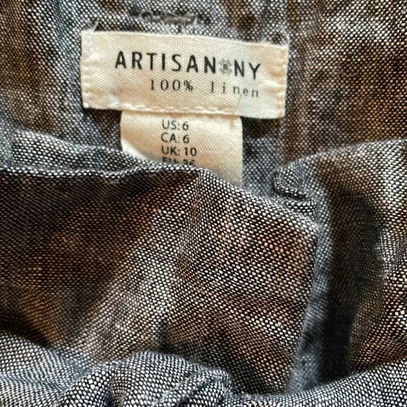 Artisan NY Linen Paperbag Shorts size 6 NWT - Picture 4 of 6